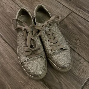 Kenneth Cole Gold Glitter Reaction Womens Shoes Sneakers Shoes Size 6